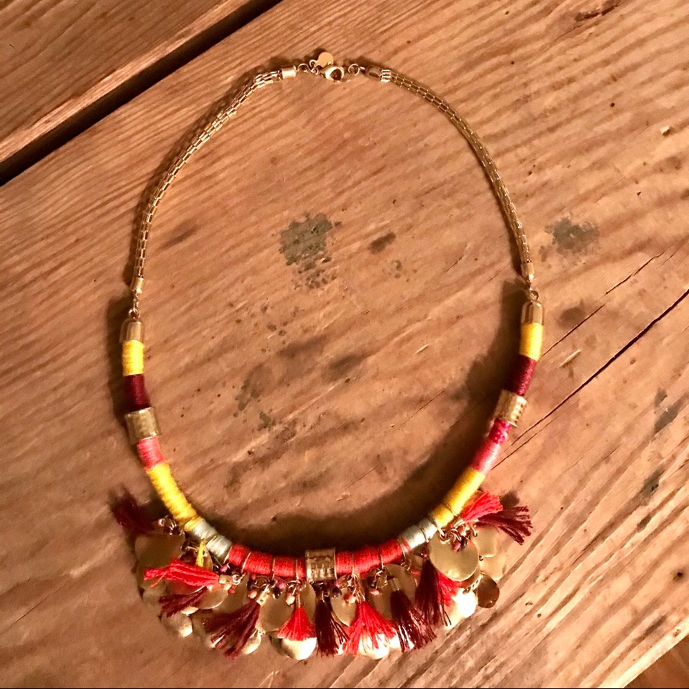 Fun Fringe Bibb Necklace